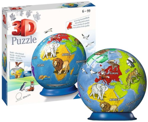 RAVENSBURGER PUZZLE 3D GLOBUS PENTRU COPII 72 DE PIESE