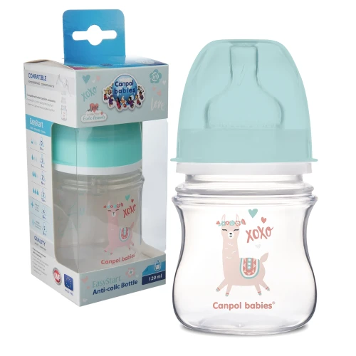 CANPOL BABIES BOCANĂ LATĂ ANTI COLICĂ 120ml EXOTIC +0m