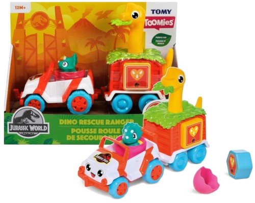TOMY VEHICUL JEEP CU DINO CU REMORCA JURASSIC PARK