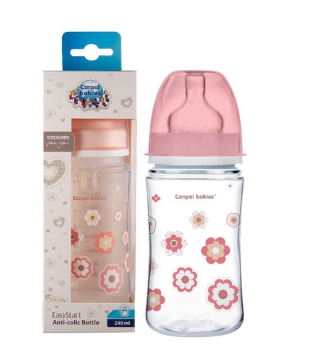 CANPOL BABIES BUCATĂ LARGĂ 240ml EASY START +3m