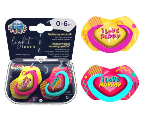 SUZETA SIMETRICĂ NEON LOVE CANPOL BABIES 0-6l 2buc.