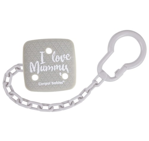 CANPOL BABIES LANȚUL DE SUSPENDARE PENTRU SUZETĂ 0m+ I LOVE MUMMY