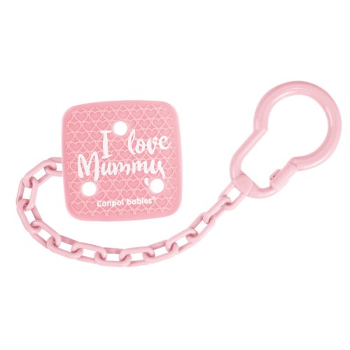 CANPOL BABIES LANȚUL PENTRU SUZETĂ 0m+ I LOVE MUMMY
