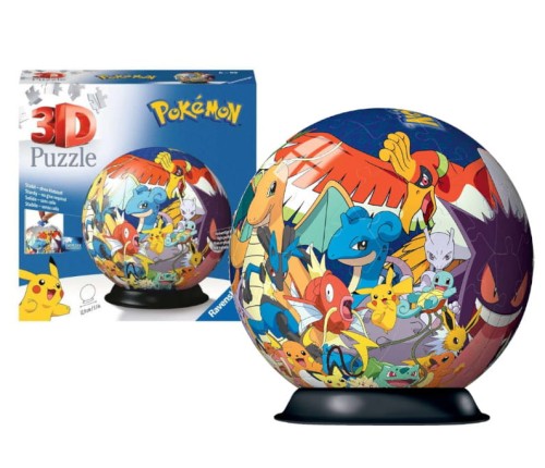 PUZZLE 3D RAVENSBURGER BOL POKEMON 72 PIESE 6+