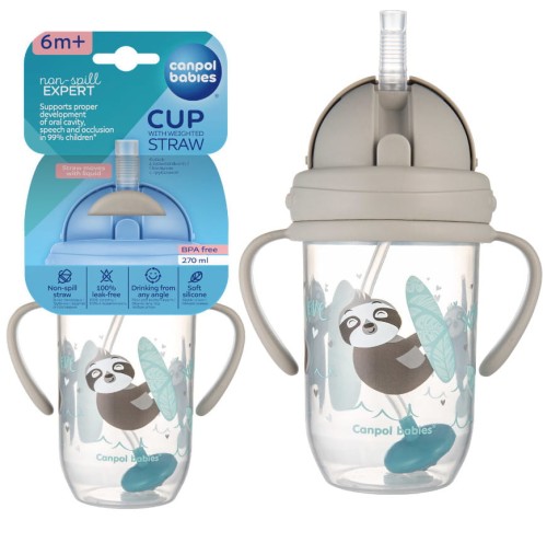 Canpol Babies Cup Anti-Nouă Cu Tub Densitate 6m+