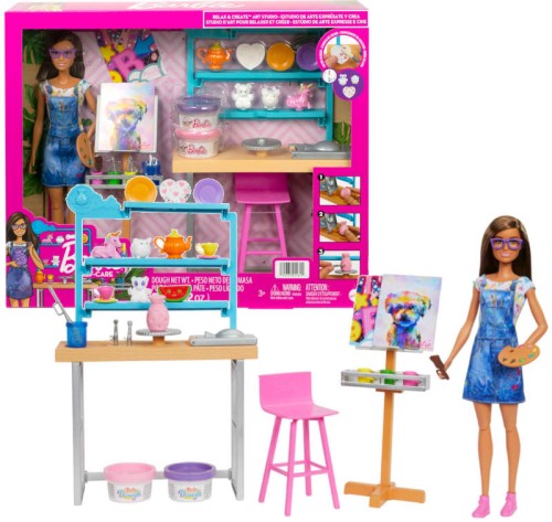 Mattel Barbie Atelier Artistic Set Păpușă + Accesorii 3+