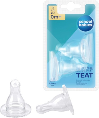 Canpol Babies Suport pentru biberon îngust Newborn 0m+ silicon 2 buc.