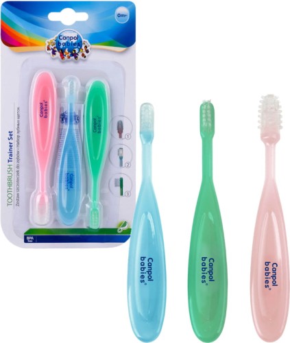 Canpol Babies Set de Periuțe de Dinți 0m+ 3buc.