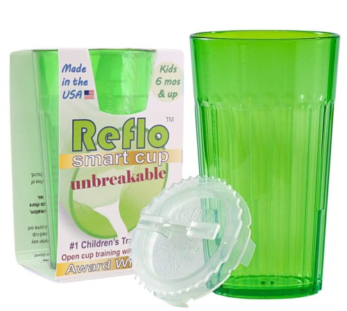 Reflo Cană de Antrenament pentru Învățarea Bea Nu Se Sparge Smart Cup Verde