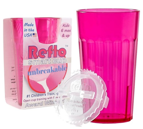 Reflo Cană de Antrenament pentru Învățarea Bautului Netransparent Smart Cup Roz