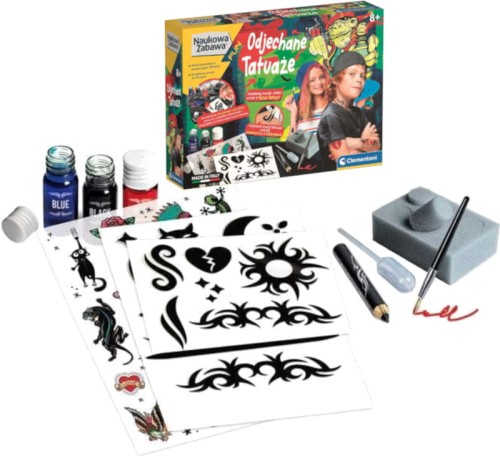 Clementoni Distracție Științifică FUN Tatuaje Deosebite Set De Realizat Tatuaje