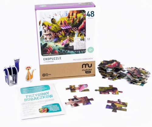 MUDUKO Ecopuzzle Aventurile Insectelor 48 Piese 4+