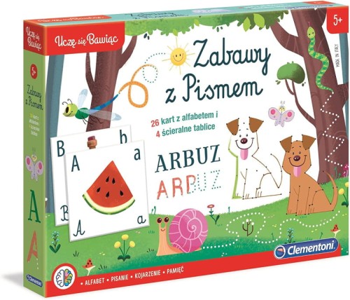 Clementoni Învăț prin Joacă Activități cu Scrierea Alfabetului Table Albe 5+