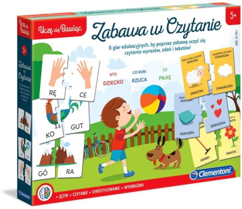 Clementoni Învăț prin joacă Distracție în citire Joc educațional 5+
