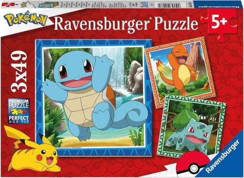 Puzzle Ravensburger Pokemon Piese de Puzzle 3in1 3x49 Elemente 5+