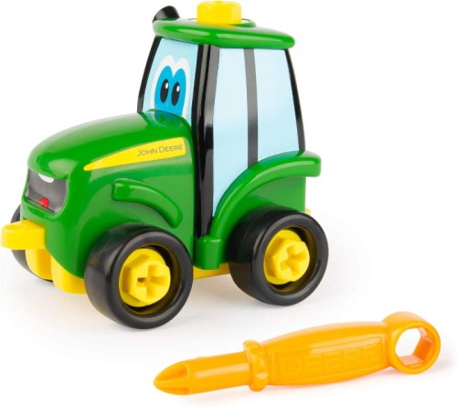 Tomy John Deere Set Construiește Mini Tractoare Johnny 3+