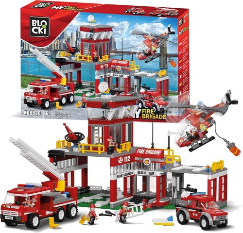 Cărămizi Blocki MyFire Brigade Postul de Pompieri 881 piese 6+