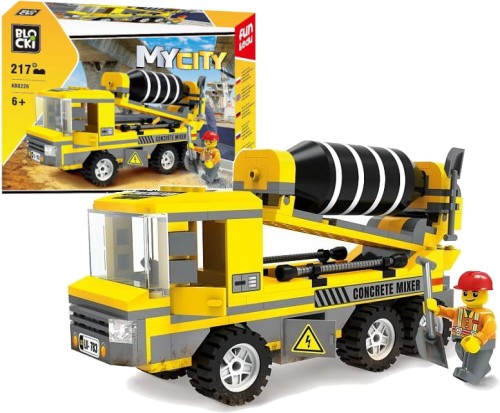 Blocuri Blocki MyCity Betonieră Vehicul de Construcție 217 piese 6+