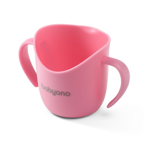Babyono Cănuță de Antrenament Ergonomic Flow pentru Învățarea Beției Independente Roz