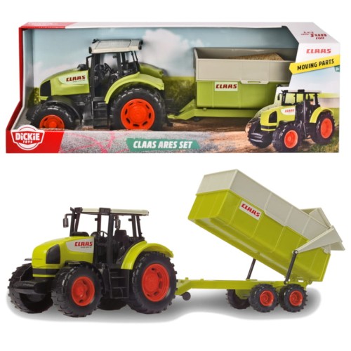 Simba Dickie Toys Tractoare Mare CLAAS Ares Cu Remorcă