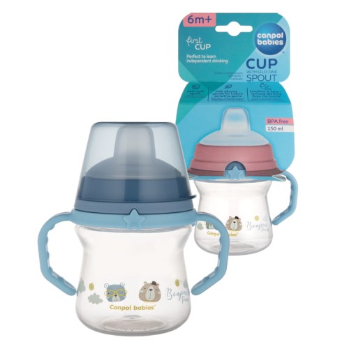 Canpol Babies Kubek Treningowy Niekapek FirstCup Bonjour Paris 150 ml 6m+