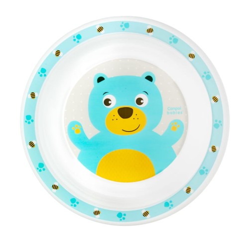 Canpol Babies Farfurie din Plastic Animale Drăguțe 9m+ Ursuleț