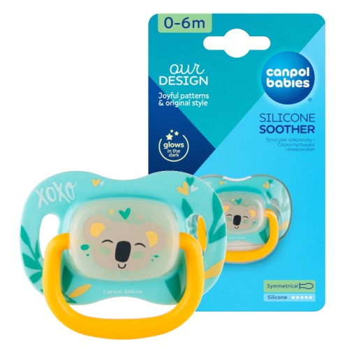 Canpol Babies Suport de supt siliconic simetric 0-6 luni Animale exotice Koala