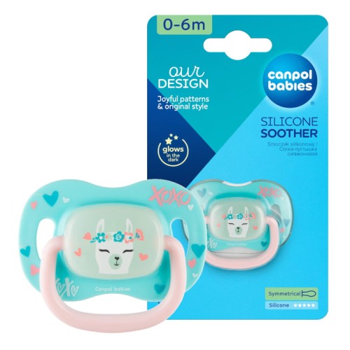 Canpol Babies Suport de supt din silicon simetric 0-6 luni Animale exotice Lama
