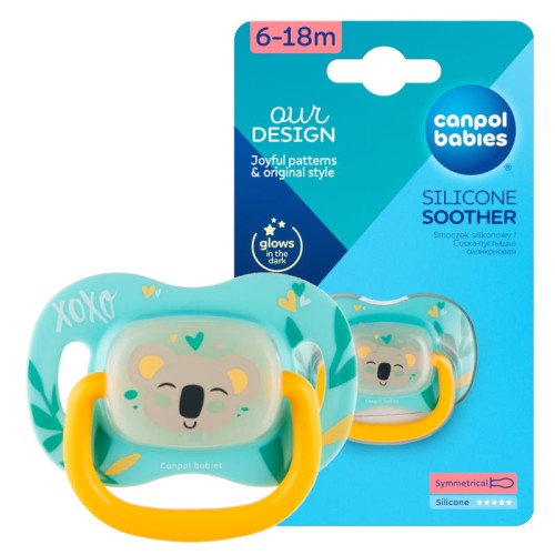 Canpol Babies Suport de supt din silicon simetric 6-18 luni Animale exotice Koala