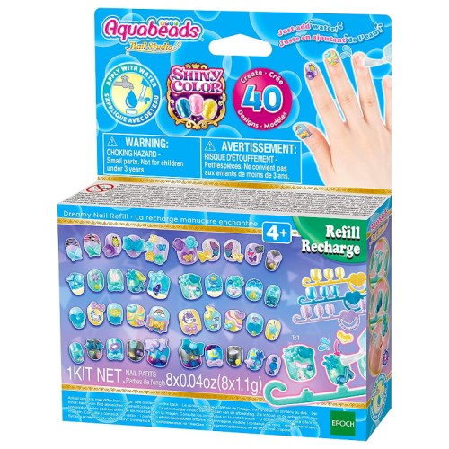 Aquabeads Studiu de Beads pentru Unghii Set de Complectare 4+
