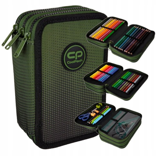 Coolpack Jumper 3 Piórnik Z Wyposażeniem 3-komorowy Gradient Grass