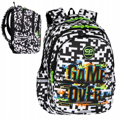 Coolpack Jerry Rucsac Școlar Tineret Game Over 3 Compartimente