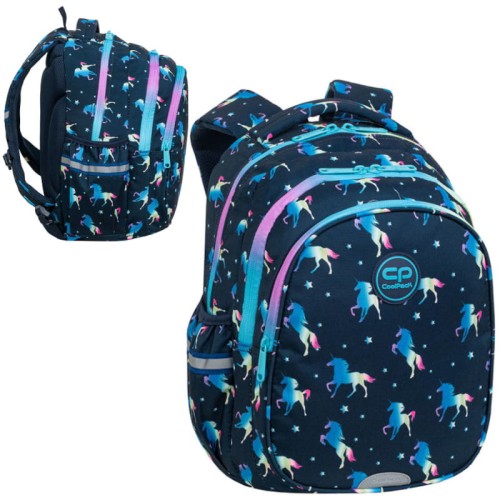 Coolpack Jerry Rucsac Școlar Tineret Blue Unicorn cu 3 Compartimente