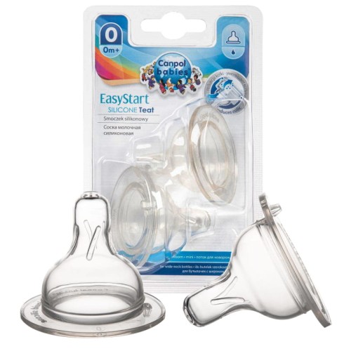 Canpol Babies Suport pentru biberon Larg Newborn +0m 2 buc