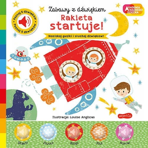 Distracții cu Sunet Cartea Racheta Pleacă! Academia Copilului Înțelept