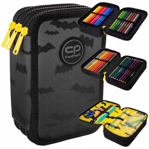 Coolpack Jumper 3 Piórnik Z Wyposażeniem 3-komorowy Darker Night