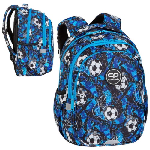 CoolPack Jerry Rucsac Școlar Fotbal Minge de Fotbal cu 3 compartimente
