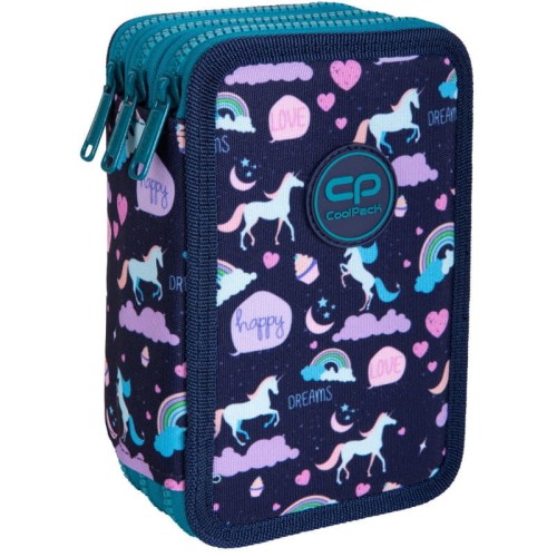 CoolPack Jumper 3 Penar 3 compartimente Cu Echipament Unicorn Fericit