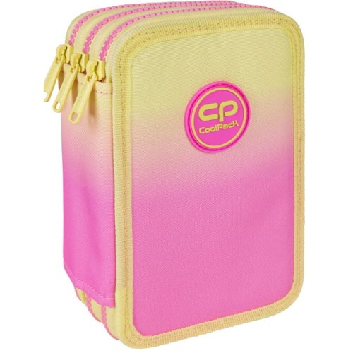 CoolPack Jumper 3 Etui 3 camere cu echipament Gradient Piersici Galben Roz
