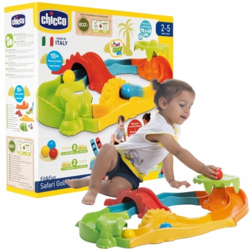 Chicco Eco+ Fit&Fun Safari Golf 3în1 Tor cu Mingiuțe