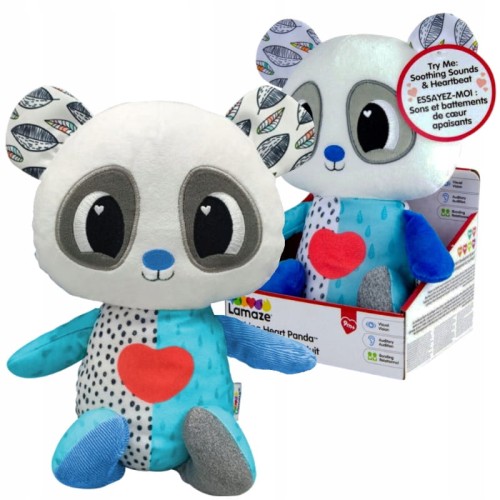 TOMY LAMAZE URSO PANDA INIMA PULSATILĂ PELUCHE SUNETE BATEREA INIMII 9L+