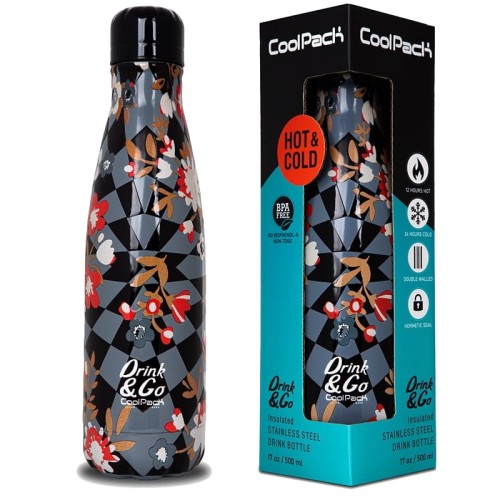 COOLPACK TERMOS DRINK&GO BIDON TERMIC METALIC VENICE 500 ML FĂRĂ BPA