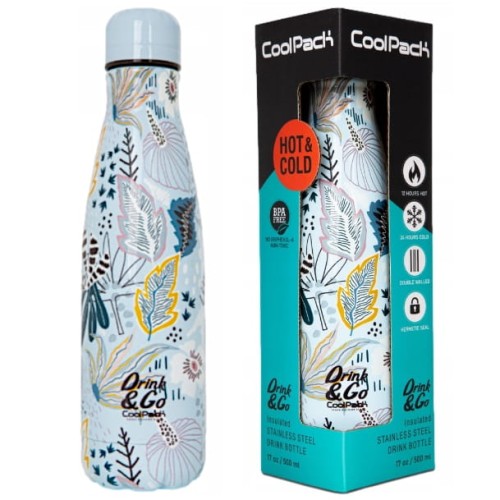 COOLPACK TERMOS DRINK&GO BIDON TERMIC METALIC DAVAO 500 ML FĂRĂ BPA
