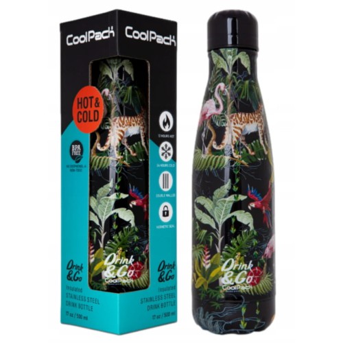 TERMO COOLPACK DRINK&GO BIDON TERMIC METALIC MALINDI 500 ML FĂRĂ BPA
