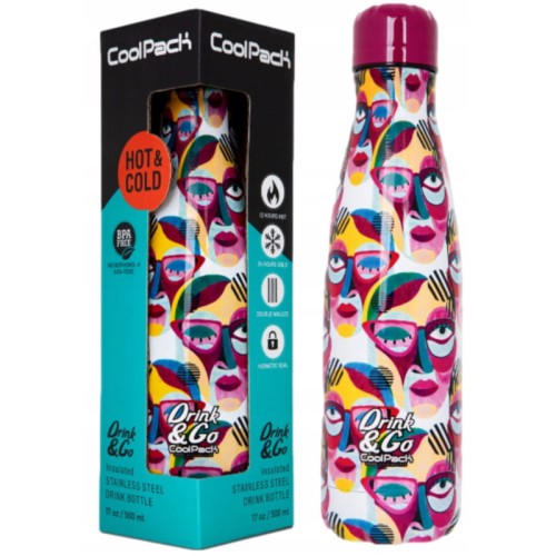 COOLPACK TERMOS DRINK&GO BIDON TERMIC METALIC CINCO 500 ML FARA BPA