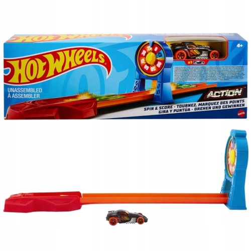 HOT WHEELS PROVOCAREA DE BAZĂ PUNCTAJ RĂSUCIT SPIN & SCORE SET