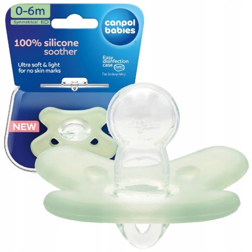 CANPOL BABIES SUZETĂ DIN SILICON 100% SILICON SIMETRIC 0-6 luni
