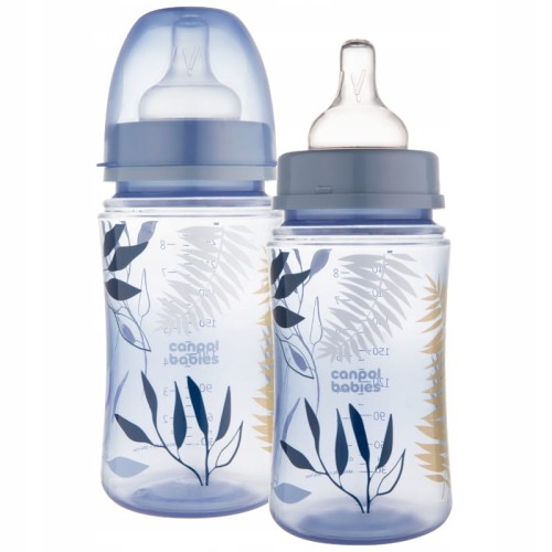 CANPOL BABIES STICLA ANTI COLICI LATĂ FĂRĂ BPA 240ml EASY START +0m