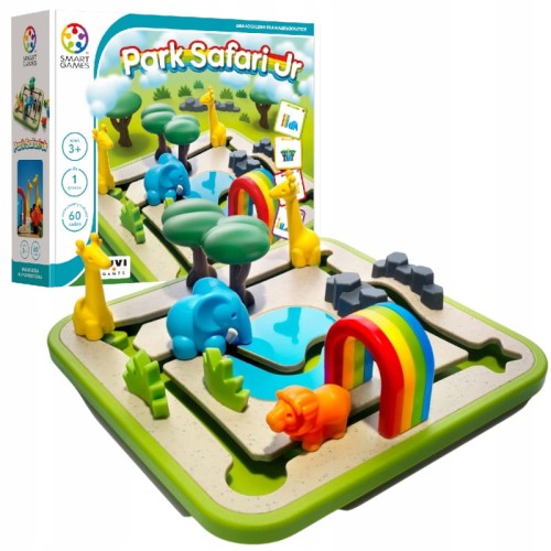 JOC DE MASĂ SMART GAMES PARK SAFARI JR (PL) IUVI GAMES 3+