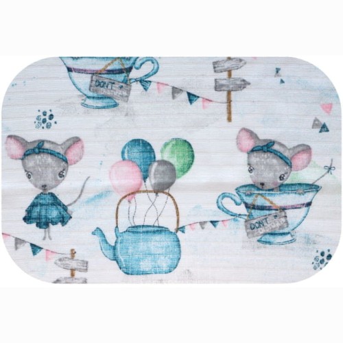 Ega Kids Pătură din tifon cu model 1 buc. 70x80 cm Șoareci